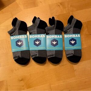 Bombas Men's Original Ankle Socks in Gray and Black - 4 Pack